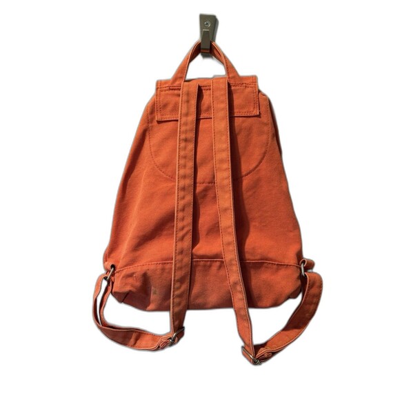 Baggu 100% Recycled Cotton Canvas Drawstring Backpack Orange Bag Casual Travel main image 6